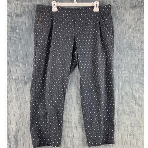 Nike Golf Tour Performance Dri-FIT Polka Dot Pants Grey White Size 14 Side Zip